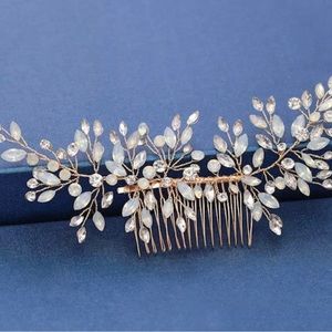 Bridal Hair Floral Comb |Prom Wedding Hair Accessories | Gold | Wedding Hair